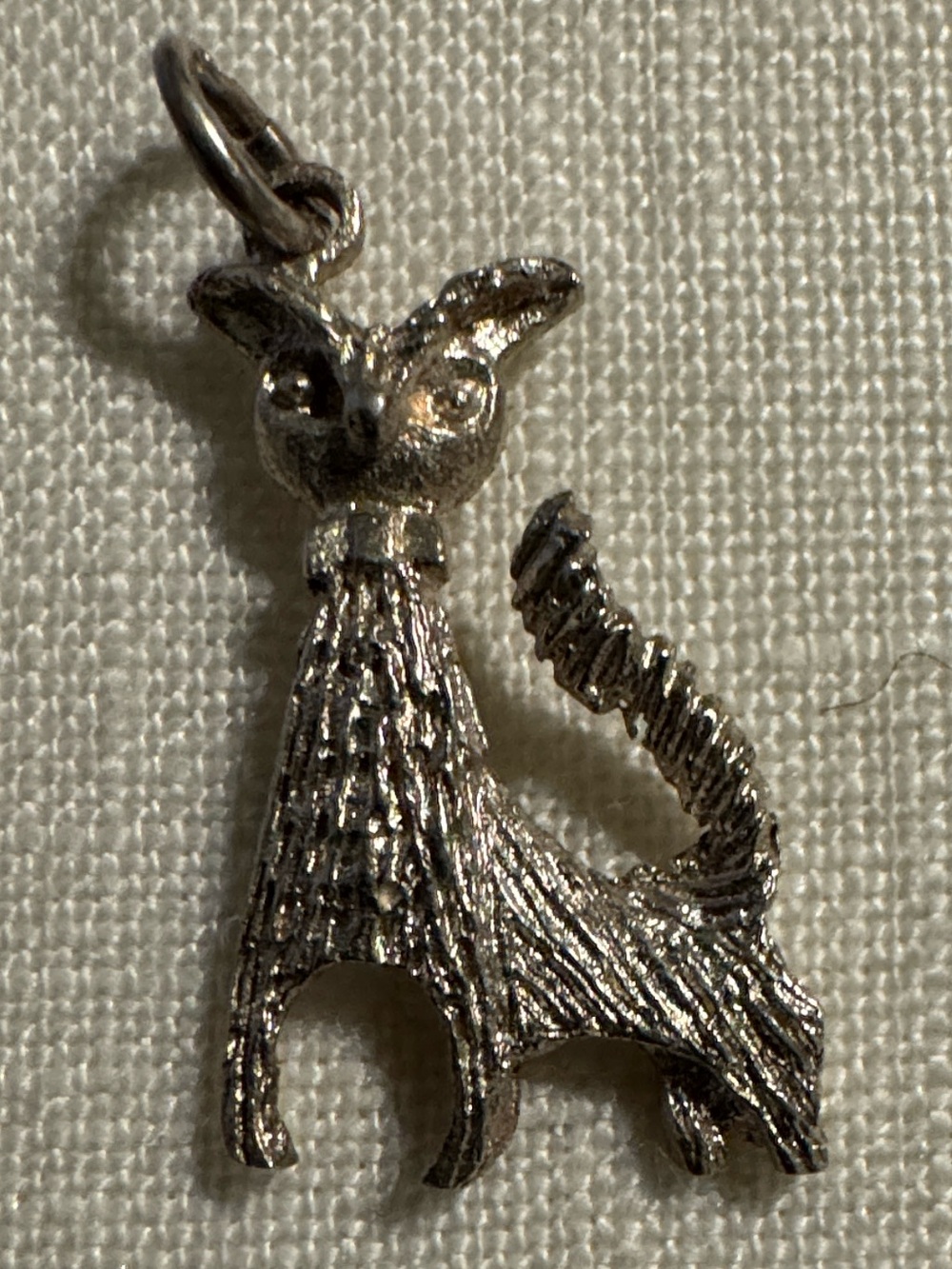 Silver 925 Cat Charm Pendant